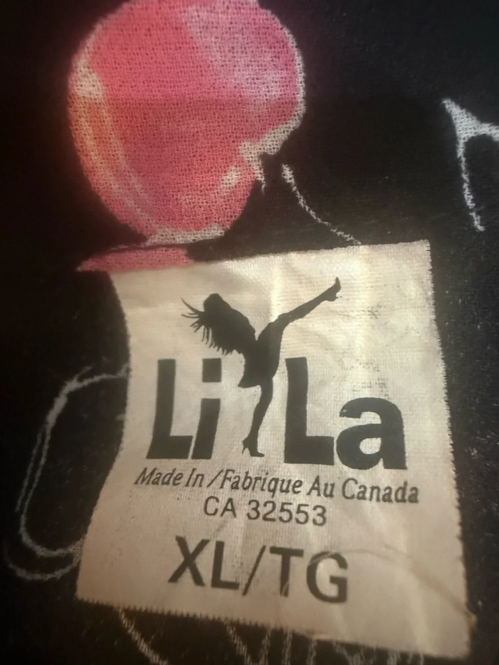 Vintage Li-La Canada Cherries Print Top, 80/90s Made in Canada, Size XL - Picture 3 of 6